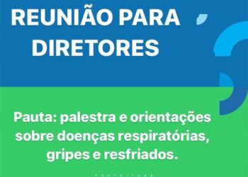 Educação promove palestra com orientações sobre doenças respiratórias, gripes e resfriados para diretores das escolas municipais