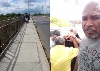 Locutor Allan Leite e populares salvam mulher que ameaçava se jogar de ponte em Paulo Afonso