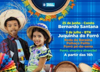 Prefeitura prepara festejo para o público infantil no Coreto e BTN com o Forrozin da Garotada