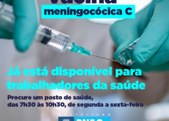 Vacina meningocócica C está disponível para trabalhadores da saúde em Paulo Afonso