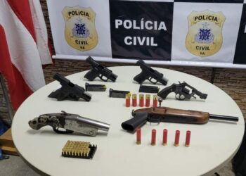 Operação da Polícia Civil prende 8 pessoas e apreende 6 armas de fogo em Paulo Afonso e região