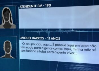 Brasil: Menino liga para polícia e pede comida; ASSISTA