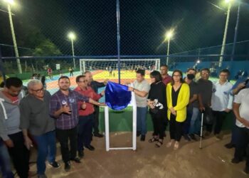 Prefeitura de Glória BA inaugura a quadra poliesportiva do povoado Ilha das Flores