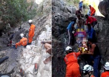 Acidente no cânion – Imagens mostram resgate de sobrevivente na Malhada Grande; uma mulher morreu