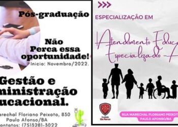 Especialização em Gestão Educacional e Atendimento Educacional Especializado. Inscreva-se!