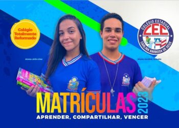 Estão abertas as matrículas 2023 do Colégio Estadual Carlina Barbosa de Deus