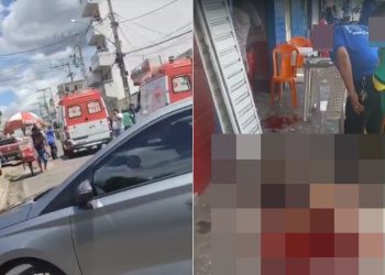 Dois homens são baleados na calçada de estabelecimento no centro de Paulo Afonso