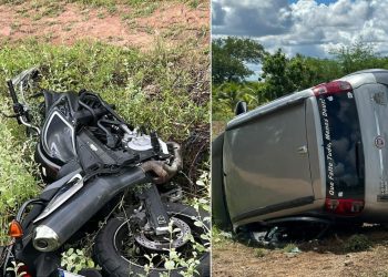 Violência no trânsito fez outra vítima que participaria do Moto Paulo Afonso; bombeiro militar de SE teve perna amputada após moto colidir em carro