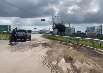 “Entendimento do Governo do Estado com o Economart”, diz Prefeitura sobre buracos em rotatória na BA-210