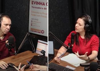 Ozildo Alves recebe a vereadora Evinha Oliveira, no programa Radar da rádio Angiquinho fm