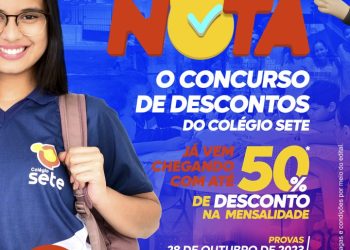 Bom de Nota: estão abertas as inscrições do concurso mais esperado do ano do Colégio Sete!