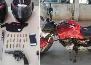 Em Paulo Afonso, polícia prende suspeito, recupera moto roubada e apreende arma de fogo