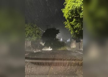Chuva em Paulo Afonso causa alagamentos, queda de árvores e problemas no trânsito; além de muitos raios e trovões (VÍDEOS)