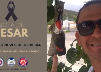 Paulo Afonso: 20º BPM lamenta morte do Cabo Renato Neves de Oliveira