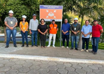 Placas de segurança de barragem do Plano de Contingência são instaladas em Paulo Afonso