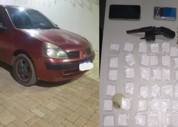 Policiais da Cipe/Caatinga apreendem arma de fogo, munições e cocaína em Jeremoabo (BA)