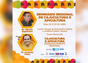 Seminário Regional de Cajucultura e Apicultura acontece nesta terça (2) e quarta (3) no Parque de Exposições Djalma Wanderley