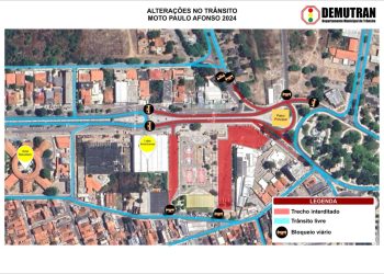 Trânsito na Avenida Apolônio Sales e imediações sofre alteração devido ao Moto Paulo Afonso