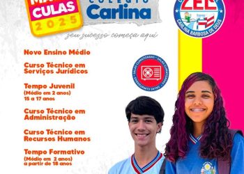 MATRÍCULAS 2025 – Colégio Carlina: 33 anos de excelência em Educação!