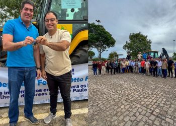 Prefeito Mário Galinho recebe deputado Otto Filho e celebra entrega de maquinários para fortalecer zona rural