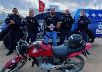 Guarda Municipal de Delmiro Gouveia-AL recupera motocicleta com queixa de roubo e furto