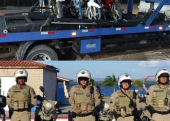 PM flagra manobras perigosas e apreende motos irregulares em Glória-BA: “Nenhum possuía CNH”